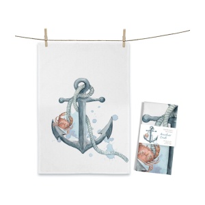 Geschirrtuch Anchor Crab von Maluu 50x70 cm Baumwolle