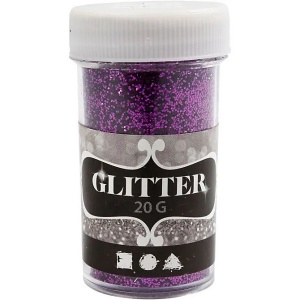 Bastelmaterial Glitter 20g lila