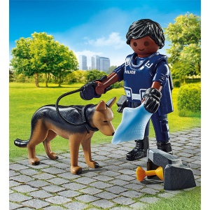 Playmobil 71162 Polizist mit Spürhund Special Plus