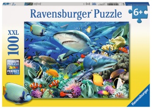 Ravensburger Puzzle Riff der Haie 100 XXL Teile